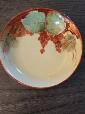 Vintage Japan Hand-Painted Fruit Motif Berry Bowl